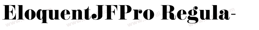 EloquentJFPro Regula字体转换